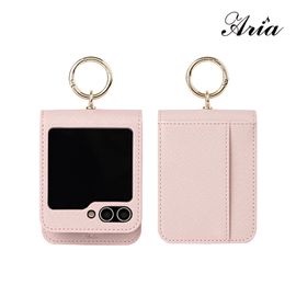 [S2B] Alpha Aria Galaxy Z Flip6 Diary Case – Easy Fingering, Saffiano Fabric, Sturdy Card Pocket, Double-Layer Protection - Made in Korea